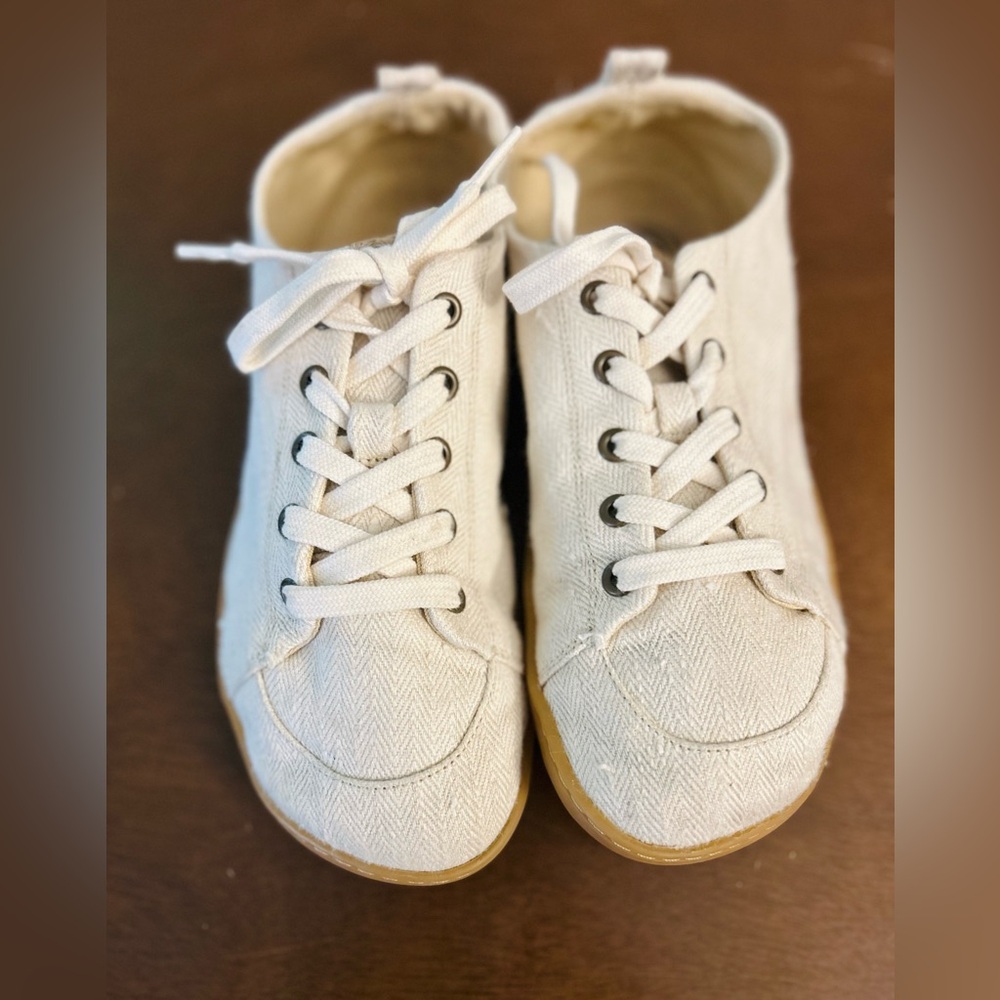 Sustainable handmade hemp/organic cotton/natural rubber SAND SNEAKER Mukishoes